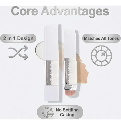 Base De Maquillaje En Barra Con Brocha Ivory White