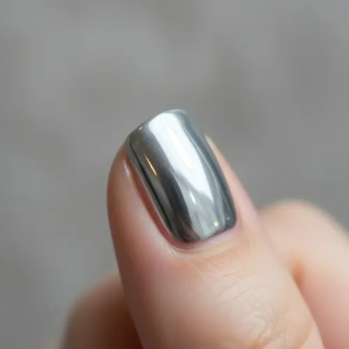 Esmalte Semipermanente Metal Mirror Silver 12ml Mely Uv/led