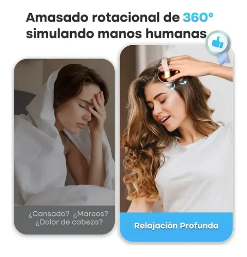Aparato Masaje Craneal Eléctrico Recargable