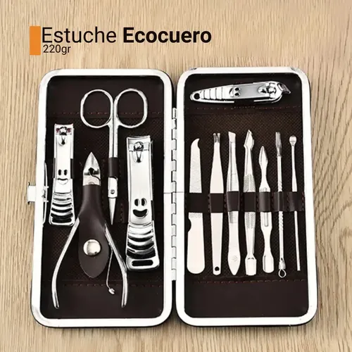Set Uñas Manicura Pedicura Profesional Piezas Estuche