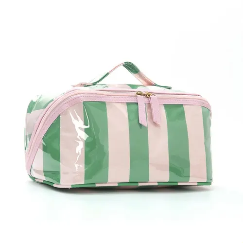 Bolsa De Maquillaje Con Estampado Multicolor Con Cierre Extr