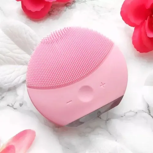 Cepillo Facial Eléctrico Forever Lina Mini 2 de Silicona Rosa Chicle