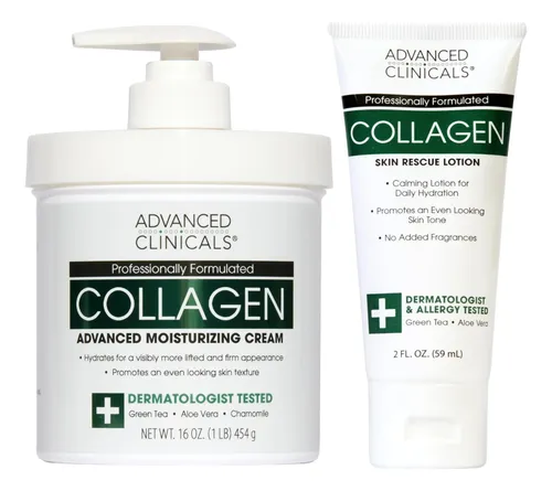 Crema Corporal Advanced Clinicals Colágeno 532ml 2 Unidades