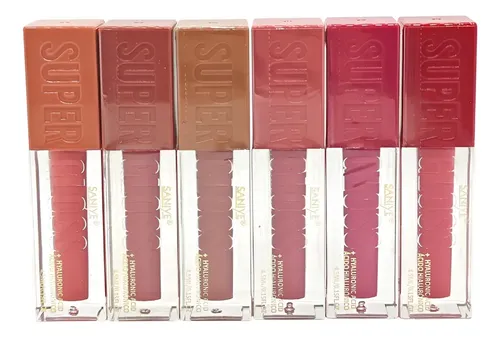 Super Gloss Labial Liquido Saniye Con Acido Hialuronico
