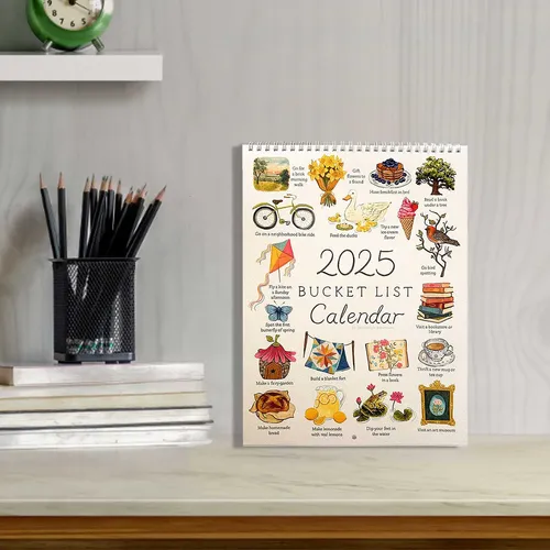 J Calendario J 2025 Con Lista Deseos Para Hacer Que Cada Me