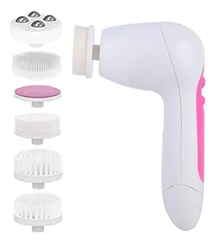 Cepillo Limpiador Facial 5 En 1 Masajeador Exfoliante A Pila