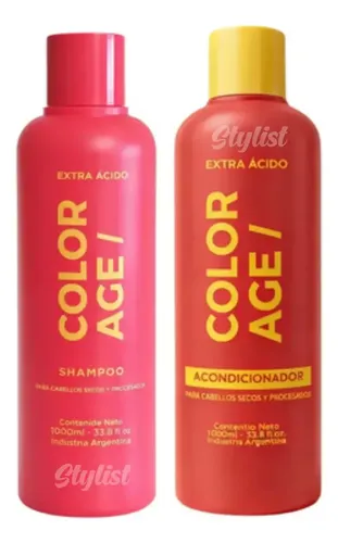 Shampoo + Acondicionador 1 Litro Extra Ácido Color Age
