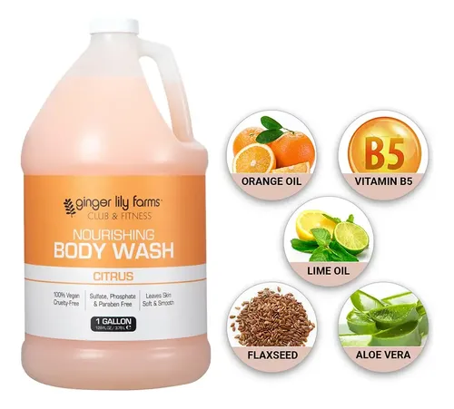 Gel De Baño Ginger Lily Farms Club & Fitness Citrus 3.8l
