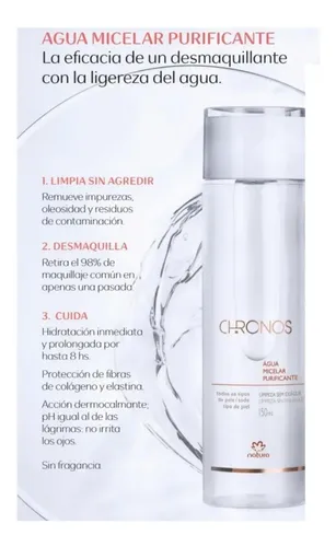 Repuesto Desmaquillante Micelar Purificante Chronos Natura