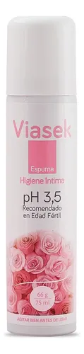 Espuma De Higiene Intima Viasek Ph3.5 X75 Ml