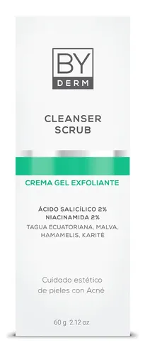 By Derm Cleanser Scrub Crema Gel Exfoliante Facial 60g Momento De Aplicación Día/noche Tipo De Piel Mixta