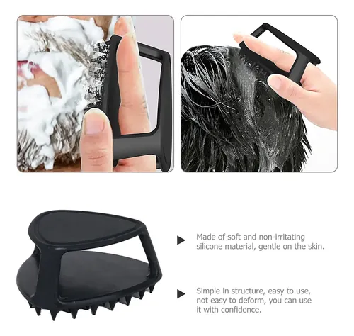 Cepillo Exfoliante Para Cabello Y Ducha, Masajeador Capilar