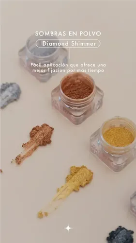 Zaira Beauty Diamond Shimmer Gold Sombra En Polvo Brillo