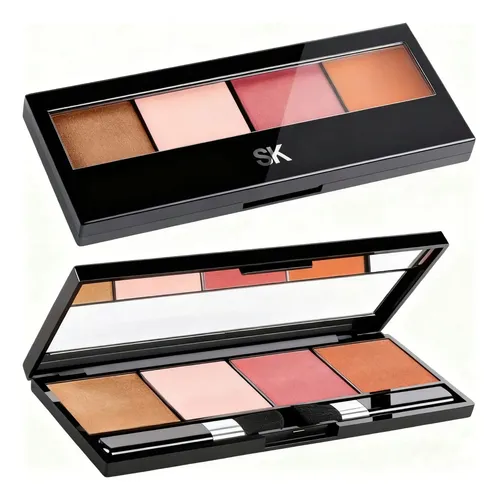 Set Maquillaje Sk Iluminador Bronzer Y 2 Rubores De Violetta