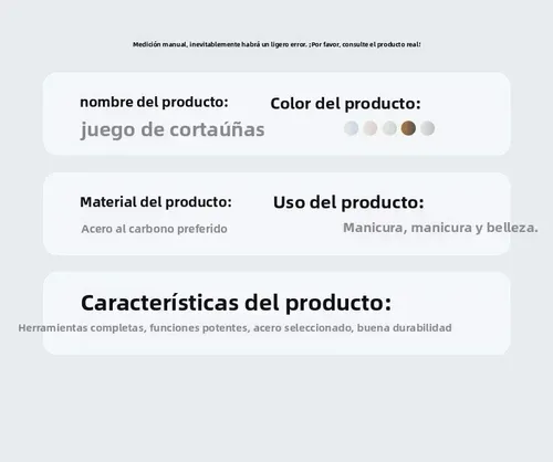 Cortauñas M, Cuchara Para Orejas, Lima De Uñas, Herramienta