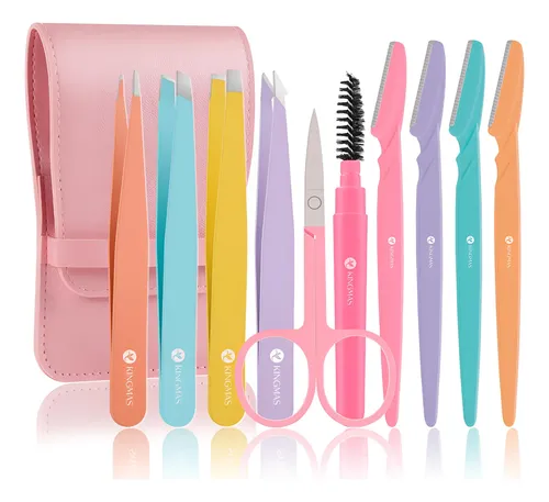 Juego De 10 Pinzas Para Cabello Kingmas Modelo Facial Y Ceja