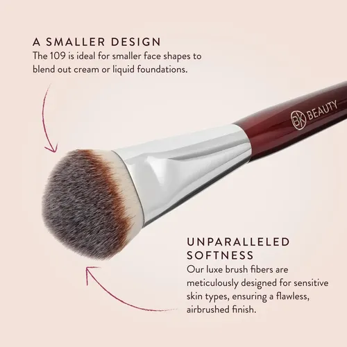 Cepillo Facial Bk Beauty 109 Mini Base Contorneada Maquillaj