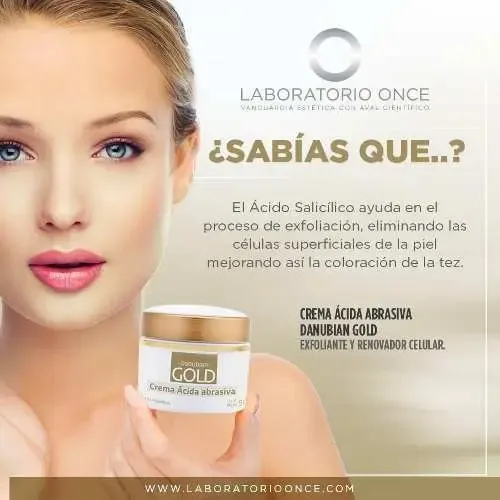 Crema Ácida Abrasiva Laboratorio Once Danubian Gold para piel seca de 50mL