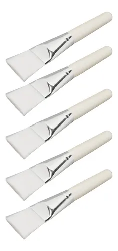 Set De 5 Brochas De Arcilla For Uso Facial, Ergonómico, Sal