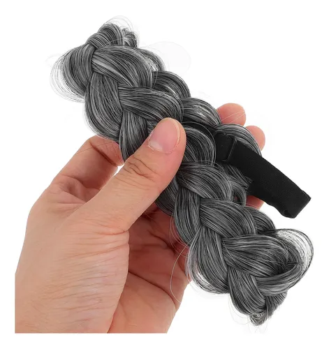 Diadema Ajustable Trenzada Para Cabello Sintético Mujer