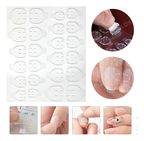Sticker Adhesivo Pegamento Para Tips Uñas Postizas Cinta