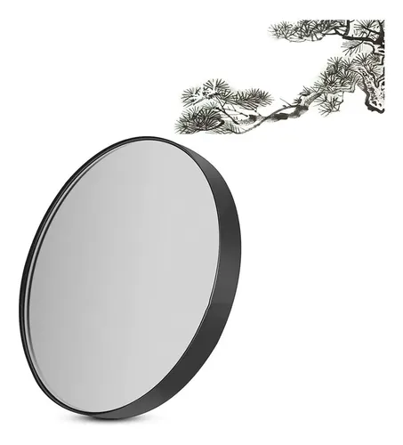 Espejo De Maquillaje Frcolor 8.9cm 5x Con Ventosa Negro
