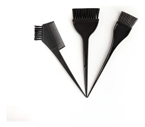 Kit De 3 Brochas Para Pintar Teñir Cabello Peluquería