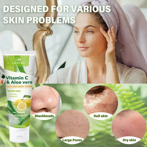 Exfoliante Facial Y Corporal Con Vitamina C Y Aloe Vera – 60
