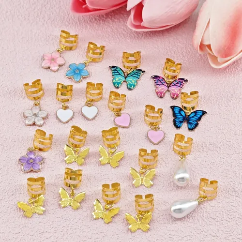 Kit De 20 Accesorios Para Cabello, Anillos Y Adornos