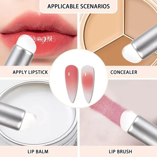 Kit Uñas Cromadas Silicona Niliya 2b Brochas+stickers