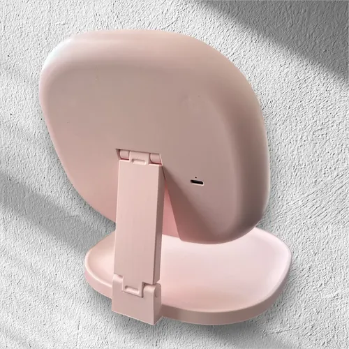 Espejo De Maquillaje Con Luz Led Plegable Portatil