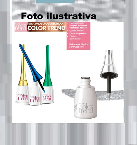 Delineador Liquido Para Ojos 3ml Color Trend Avon