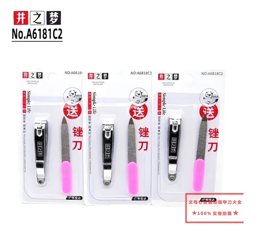 Set Kit De Corta Uñas Alicate Manicuria Acero Inoxidable