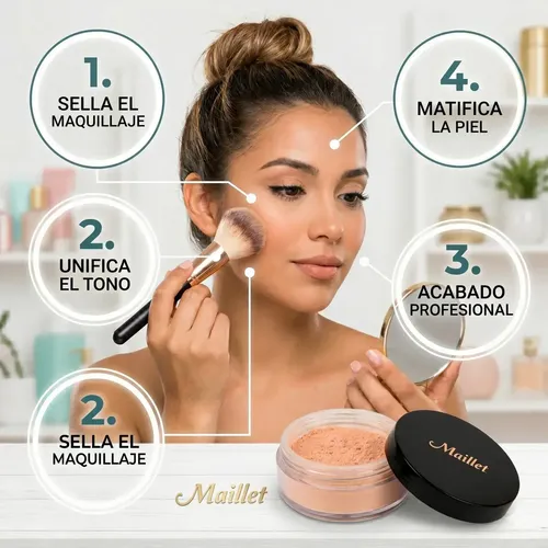 Corrector D Ojeras Y Polvo Volátil Cobertura Hd Acabado Mate