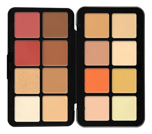 Paleta De Maquillaje De 16 Colores De Rubor Y Corrector K