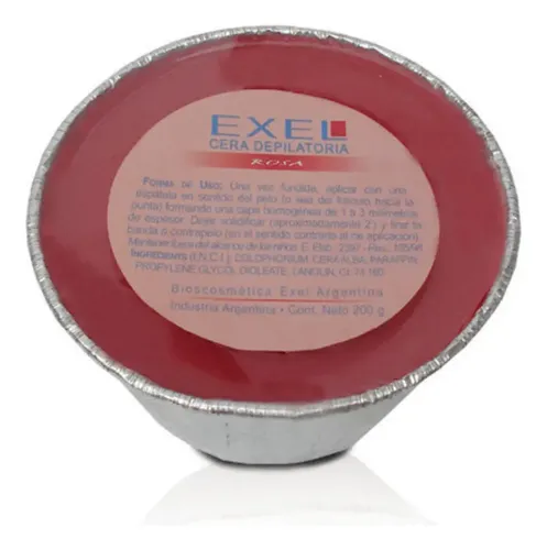 Pack X 4 Cera Depilatoria Rosa Miel Azul Verde Exel 200 G