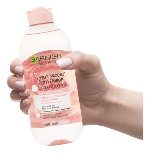 Garnier Agua Micelar Skin Active Con Rosas 400 Ml