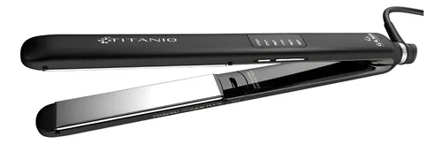 Planchita De Pelo Gama Led Modelo 4d Titanio Negro