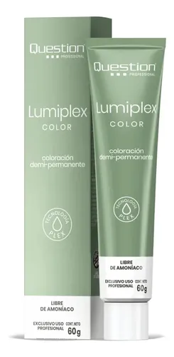 Tintura Lumiplex Demi Permanente con Tec Plex de Question, Sin Amoníaco, Rubio Extra Claro Malva Ceniza 60g