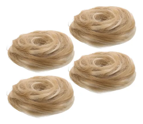 Moño De Pelo Para Extensiones De Cabello, 4 Unidades, Elásti