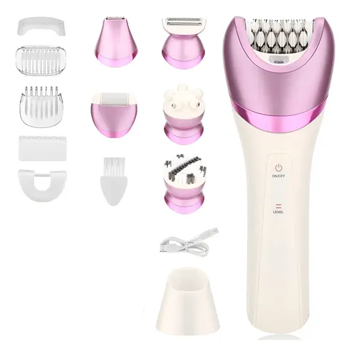 Depiladora Eléctrica 6 En 1 Rostro, Pies Y Cuerpo For Mujer
