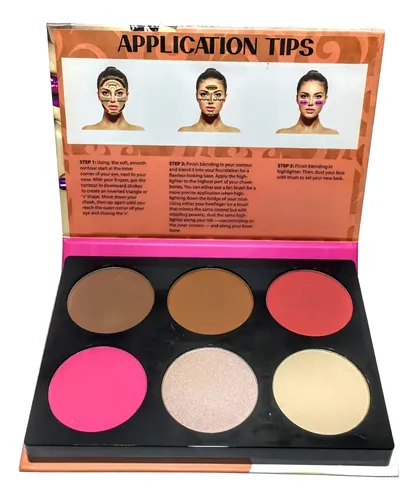 Paleta De Contorno Rubor  Highlighter