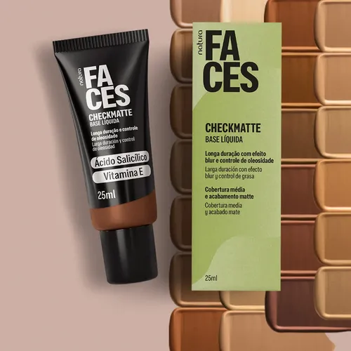 Natura Faces Base Liquida Check Matte Tono 29n 25ml 29n