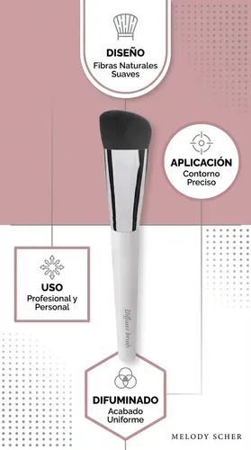 Brocha Diffuser Melody Scher Para Contorno Y Difuminado