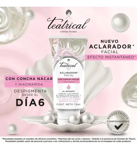 Cuidado Facial Teatrical Aclarador De Manchas De 75 Ml