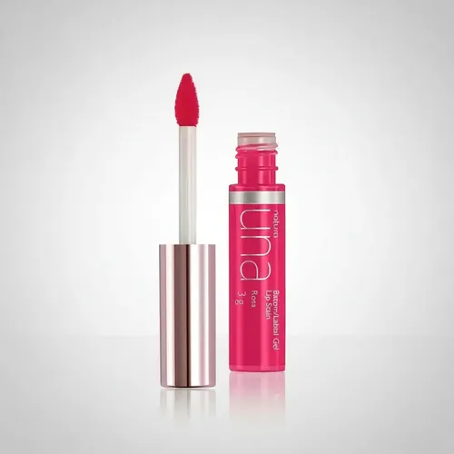 Natura Una Labial Gel Lip Stain Rosa Acabado Semimate