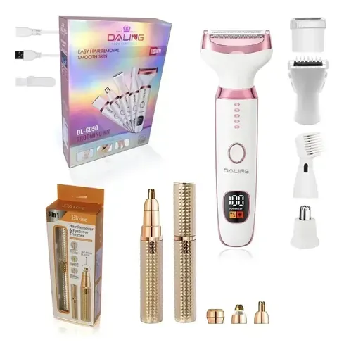 Depiladora Eléctrica Recargable 5en1 +depiladora Mujer Usb