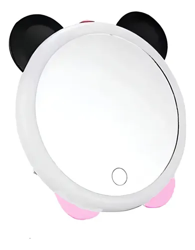 Espejo LED Redondo Con Luz SPDISTRIBUIDORA 3 Intensidades USB Maquillaje Blanco