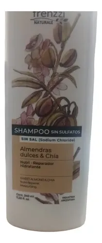 Shampoo Acondicionador+ Crema Sin Sulfatos Almendras Frenzzi