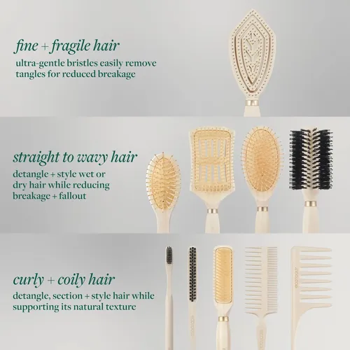 Cepillo Suavizante Ecotools Para Cabello Húmedo Y Seco, 1 Un